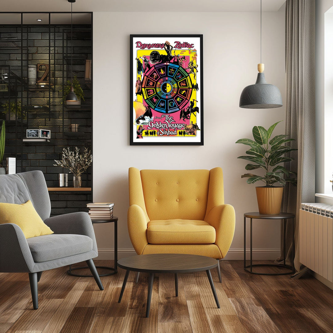 "Golden Voyage of Sinbad" (1973) Framed Movie Poster