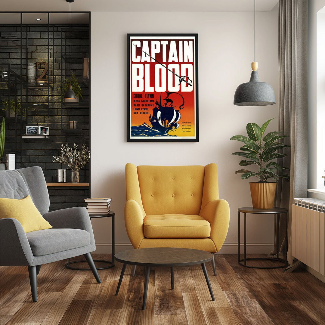 "Captain Blood" (1935) Framed Movie Poster