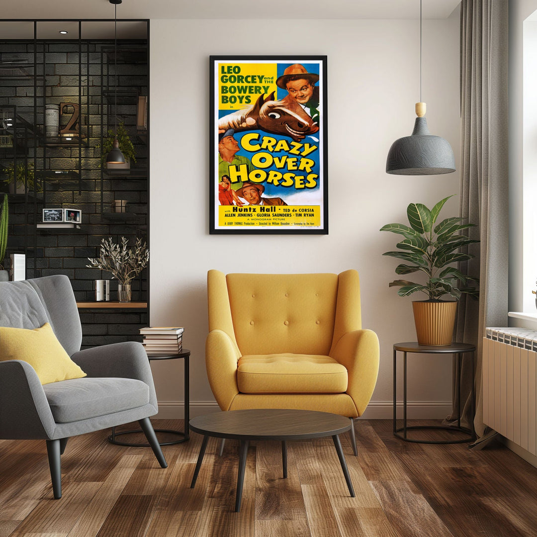 "Crazy Over Horses" (1958) Framed Movie Poster