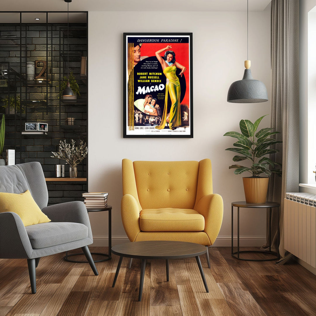 "Macao" (1952) Framed Movie Poster