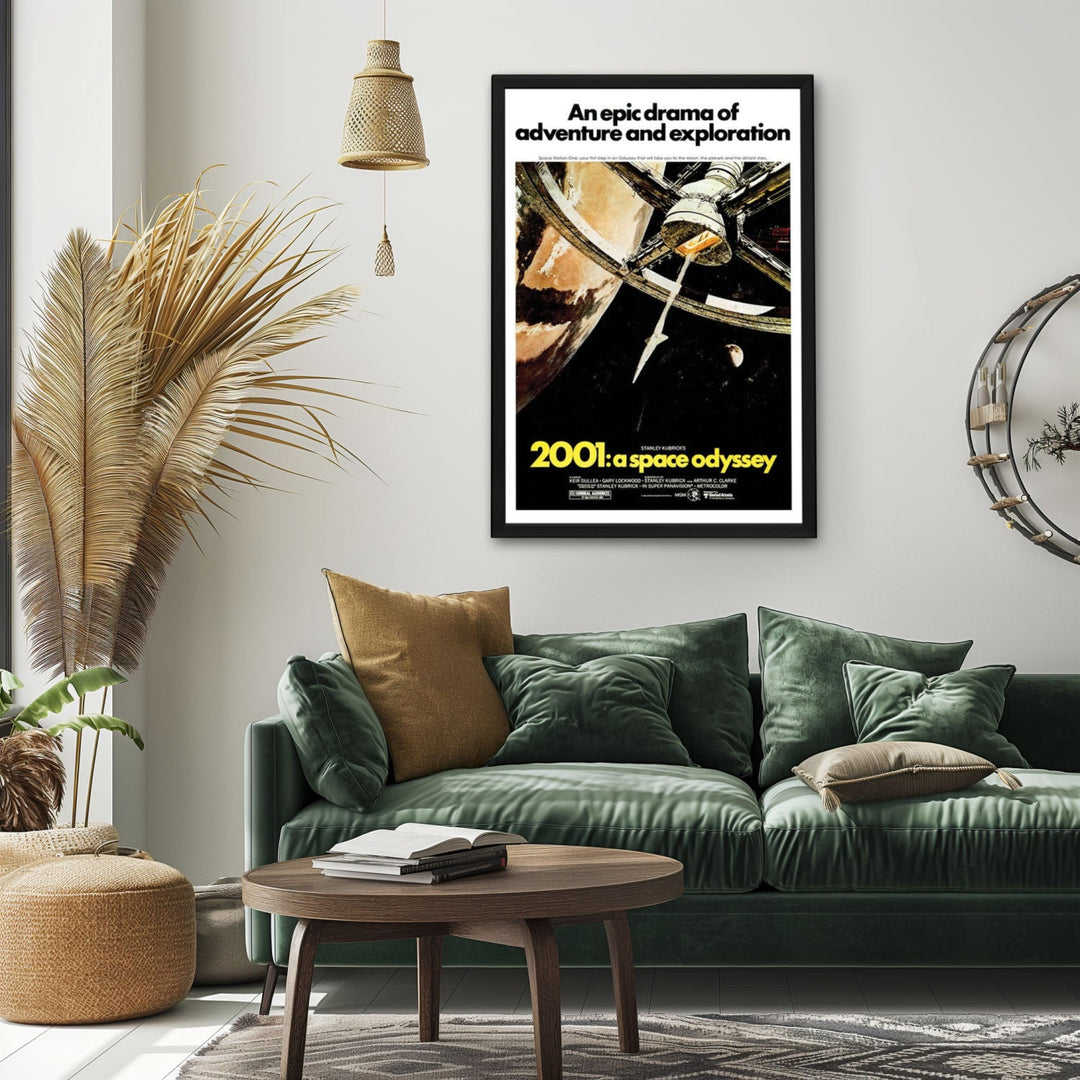 "2001: A Space Odyssey" (1968) Framed Movie Poster
