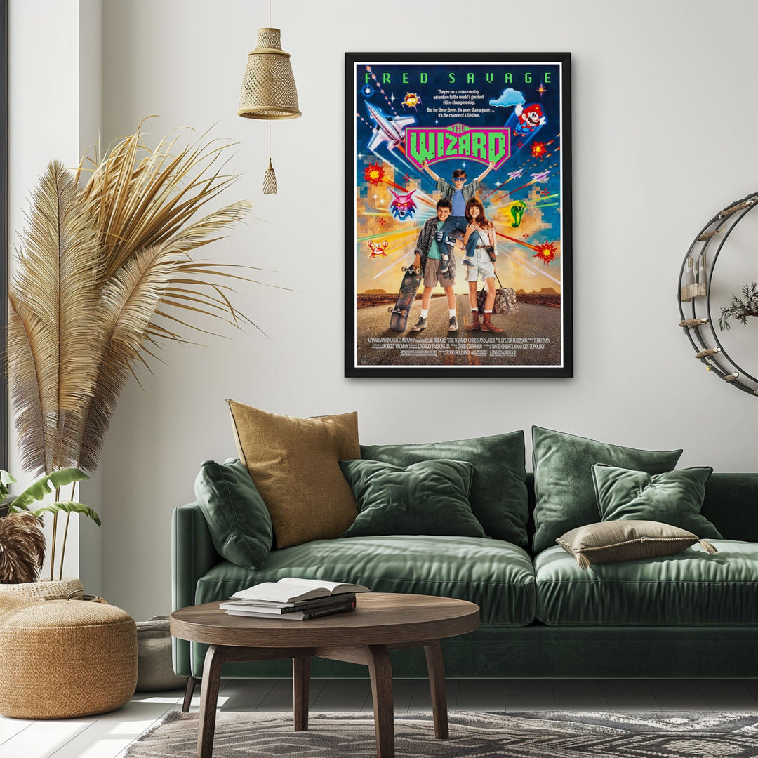 "Wizard" (1989) Framed Movie Poster