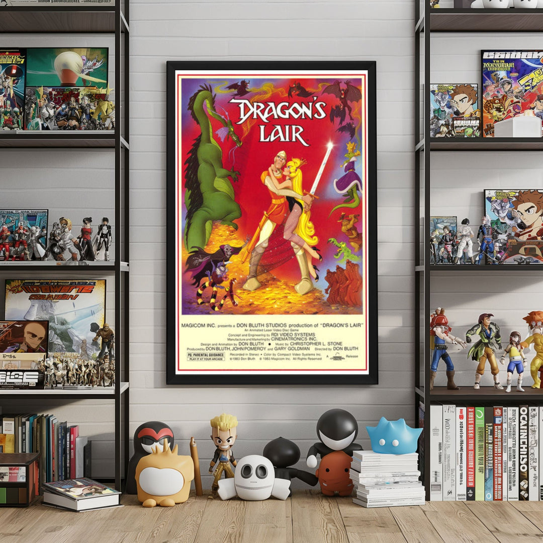 "Dragon's Lair" (1983) Framed Movie Poster