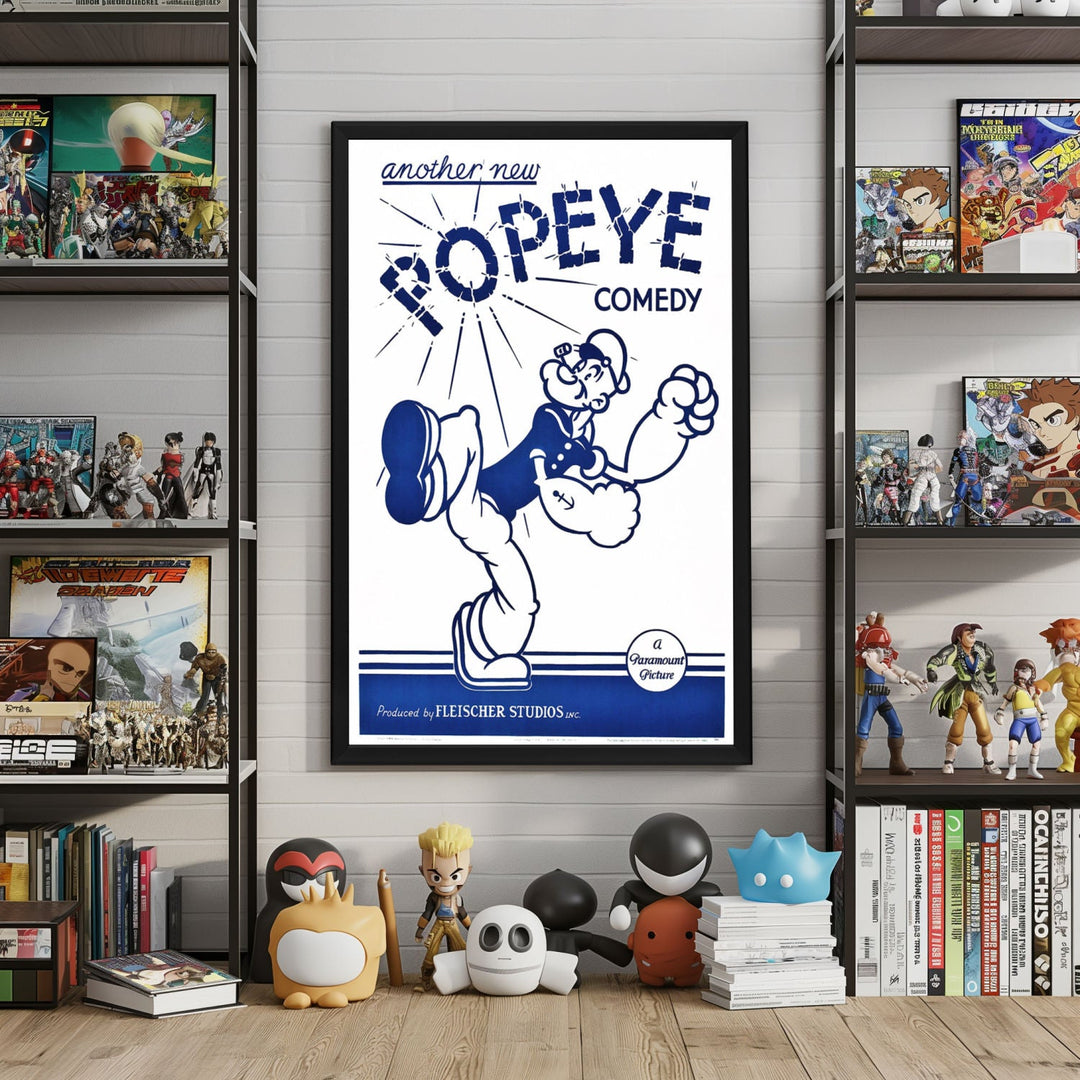 "Let's Sing With Popeye" (1934) Framed Movie Poster
