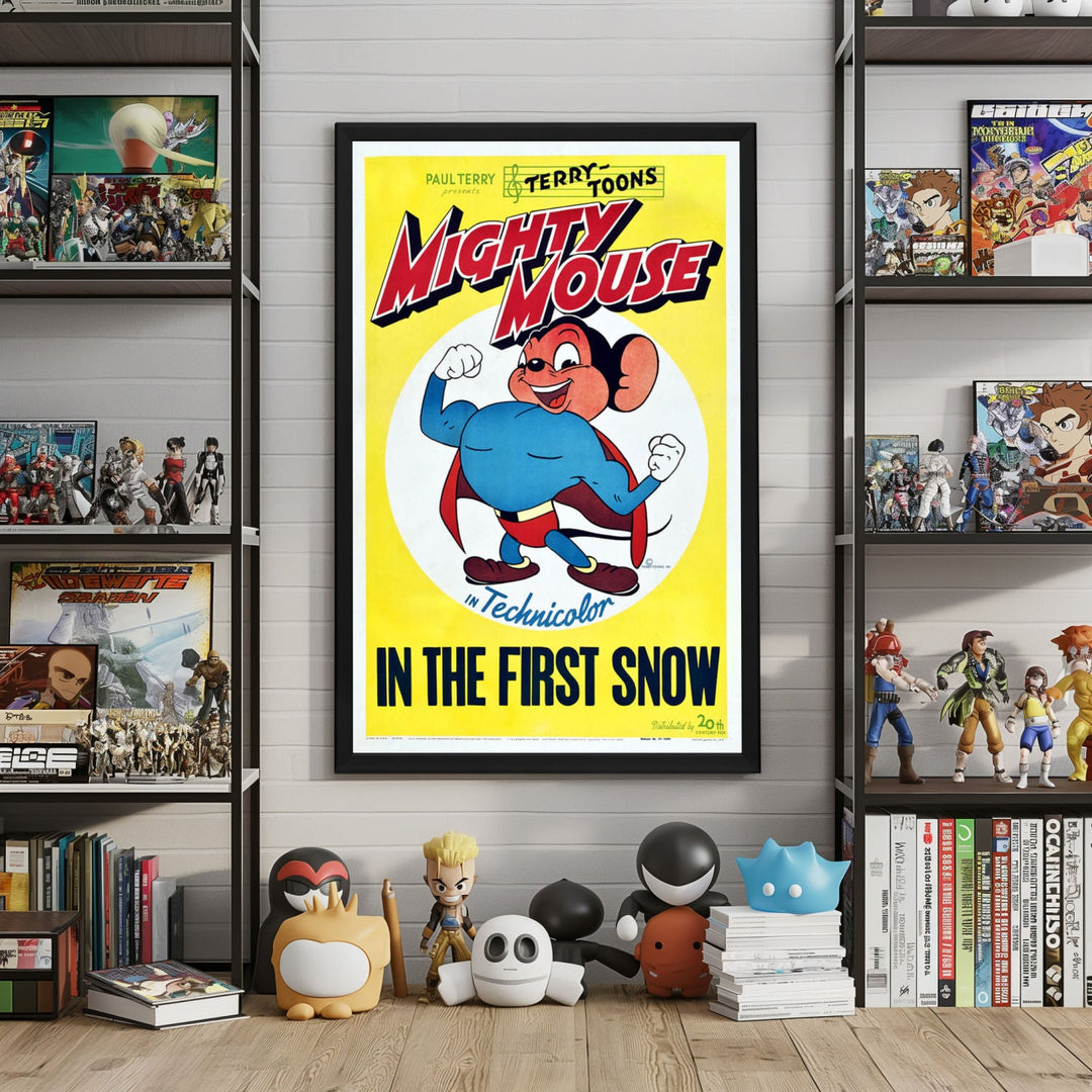 "Mighty Mouse In The First Snow" (1947) Framed Movie Poster