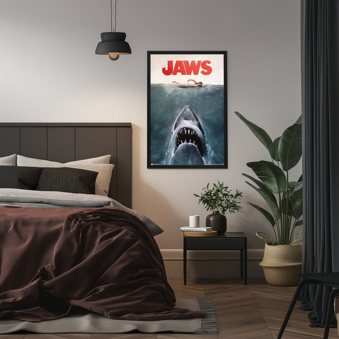"Jaws" (1975) Framed Movie Poster