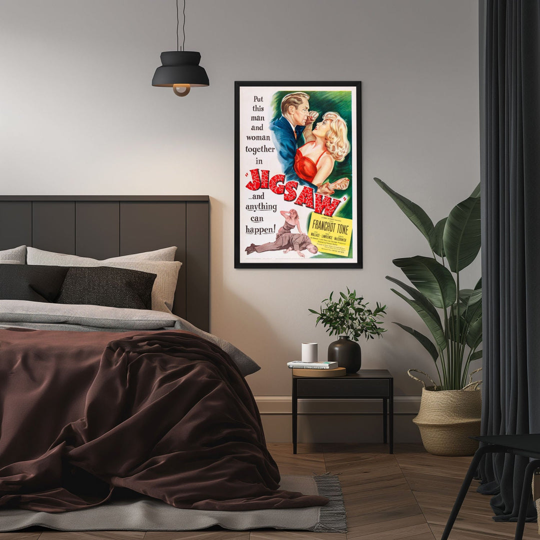 "Jigsaw" (1968) Framed Movie Poster
