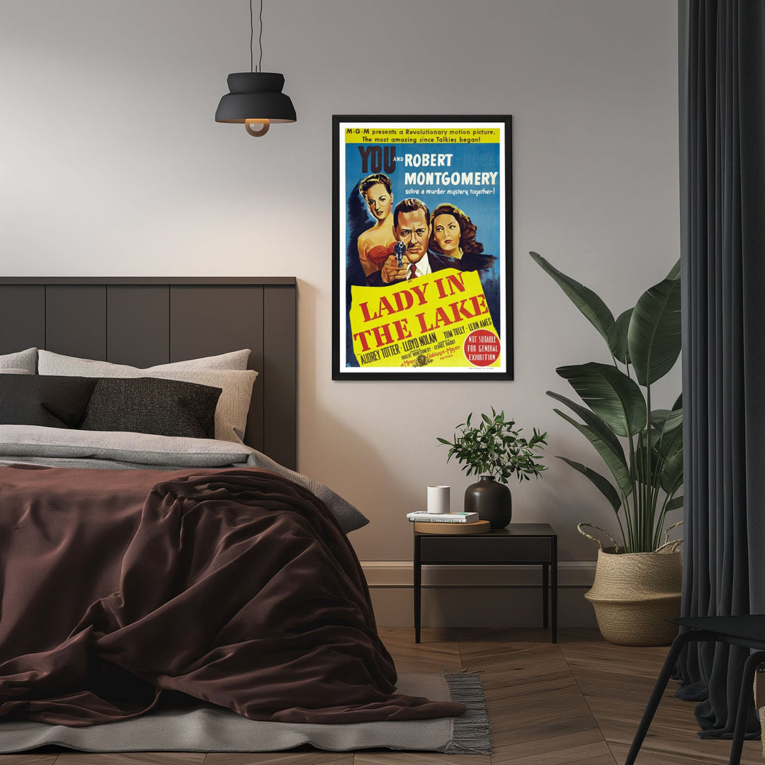 "Lady In The Lake" (1947) Framed Movie Poster