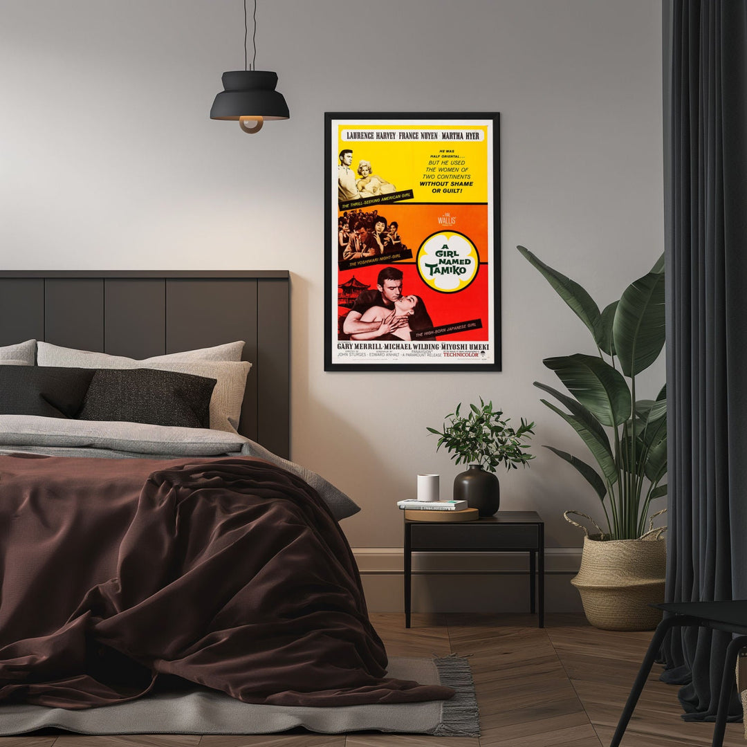 "Girl Named Tamiko" (1963) Framed Movie Poster