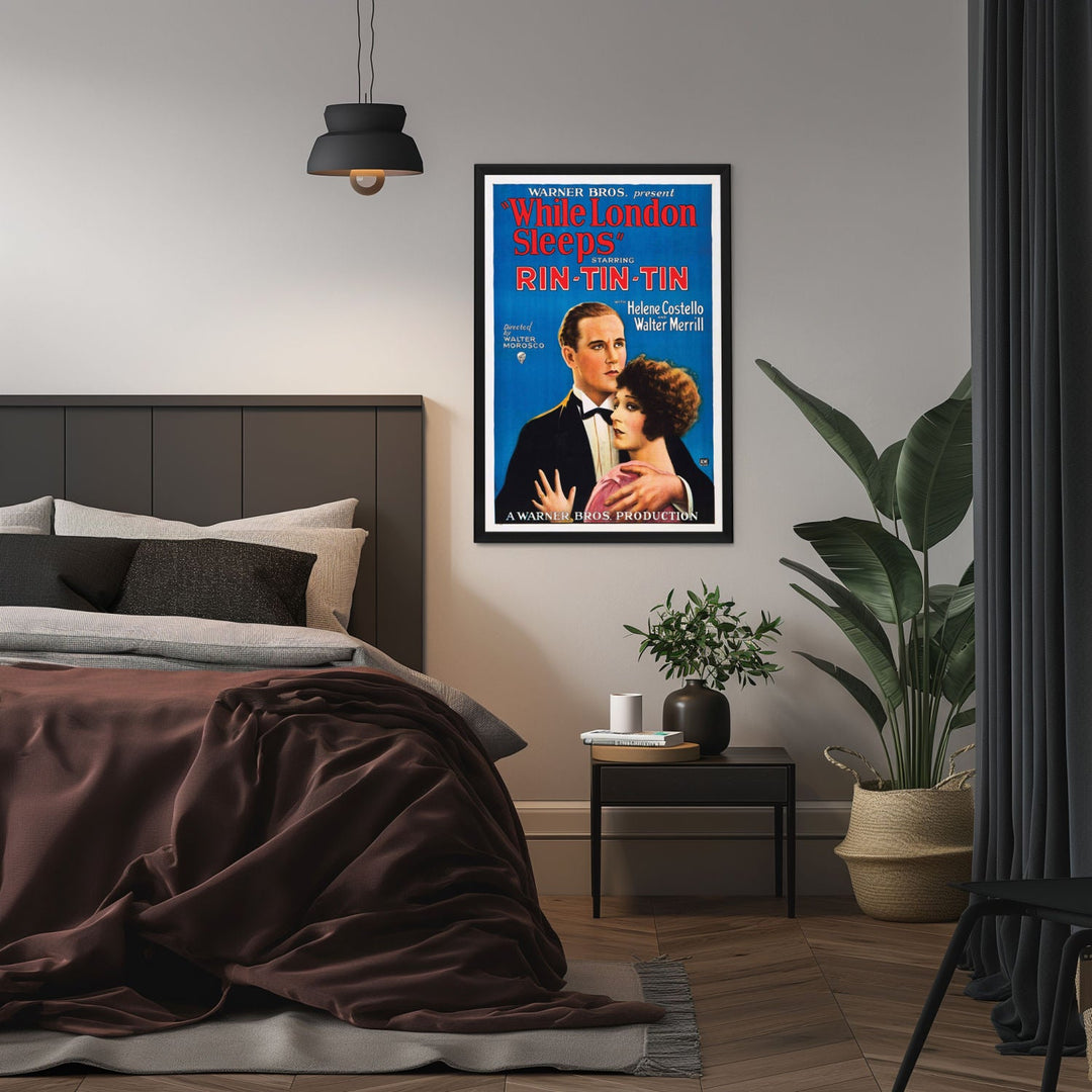 "While London Sleeps" (1926) Framed Movie Poster