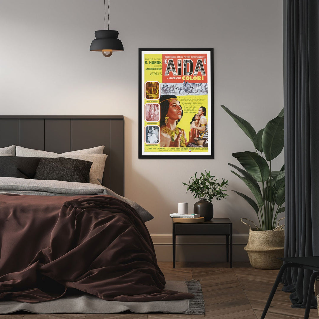 "Aida" (1953) Framed Movie Poster