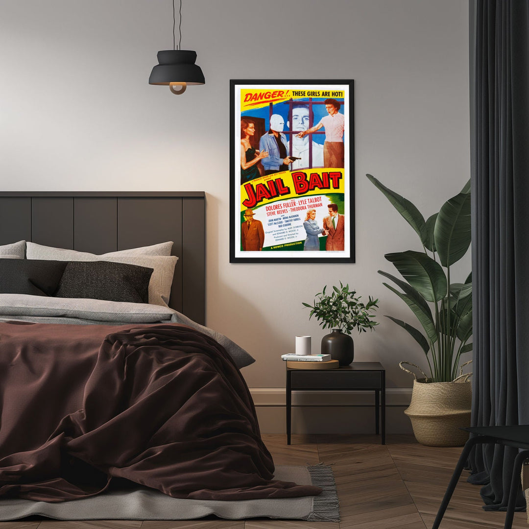 "Jail Bait" (1954) Framed Movie Poster