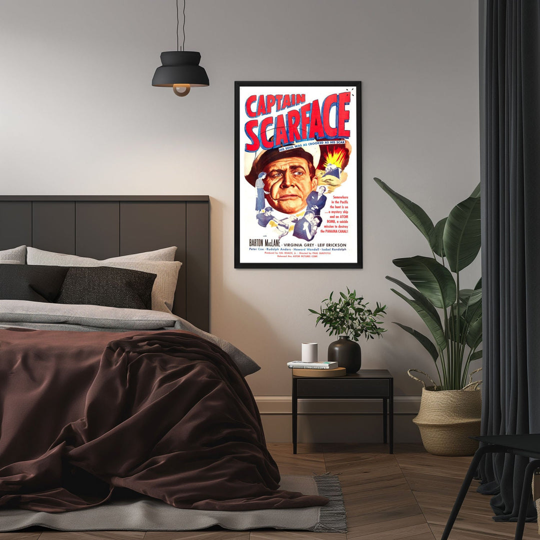 "Captain Scarface" (1953) Framed Movie Poster