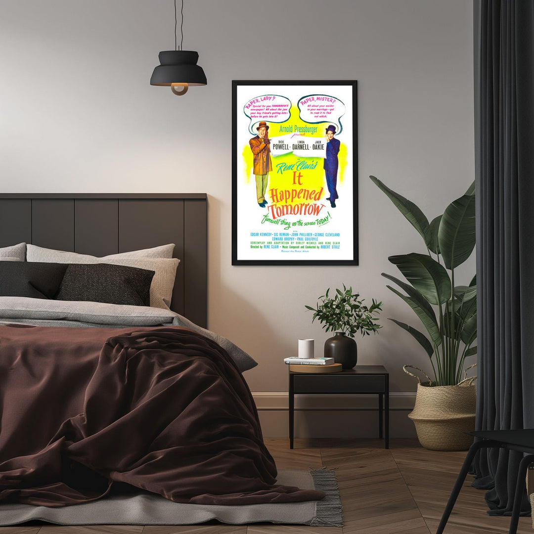 "It Happened Tomorrow" (1944) Framed Movie Poster