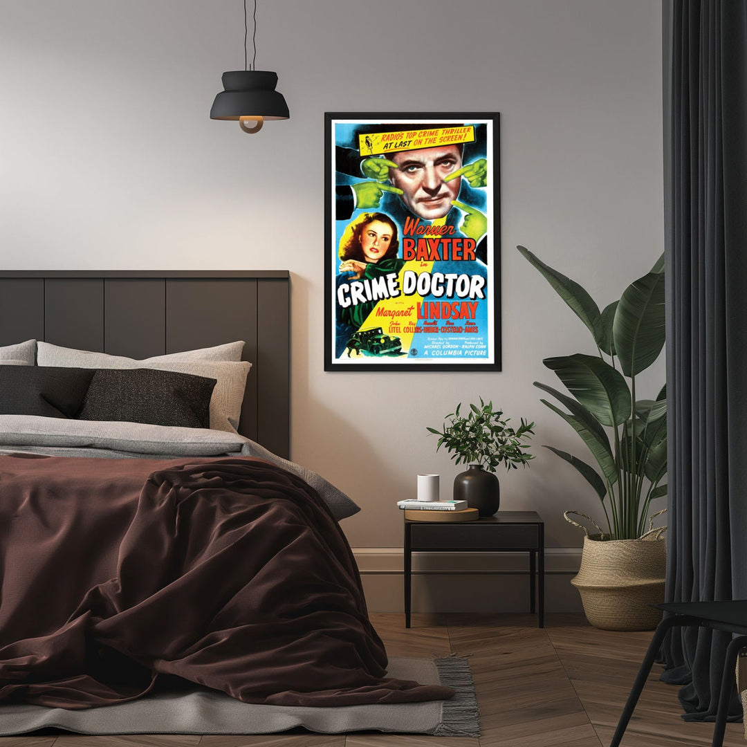 "Crime Doctor" (1943) Framed Movie Poster