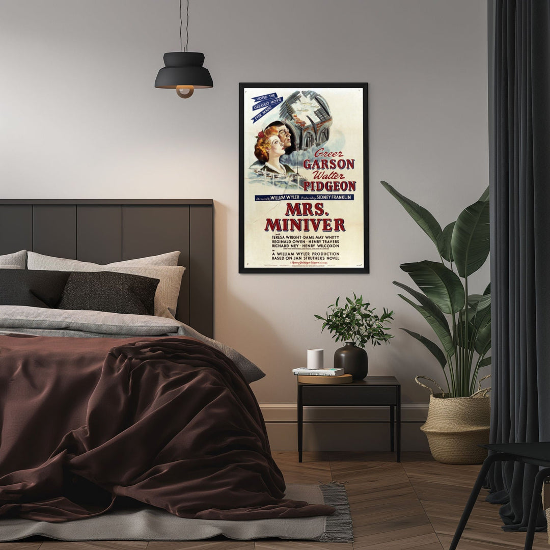 "Mrs. Miniver" (1942) Framed Movie Poster