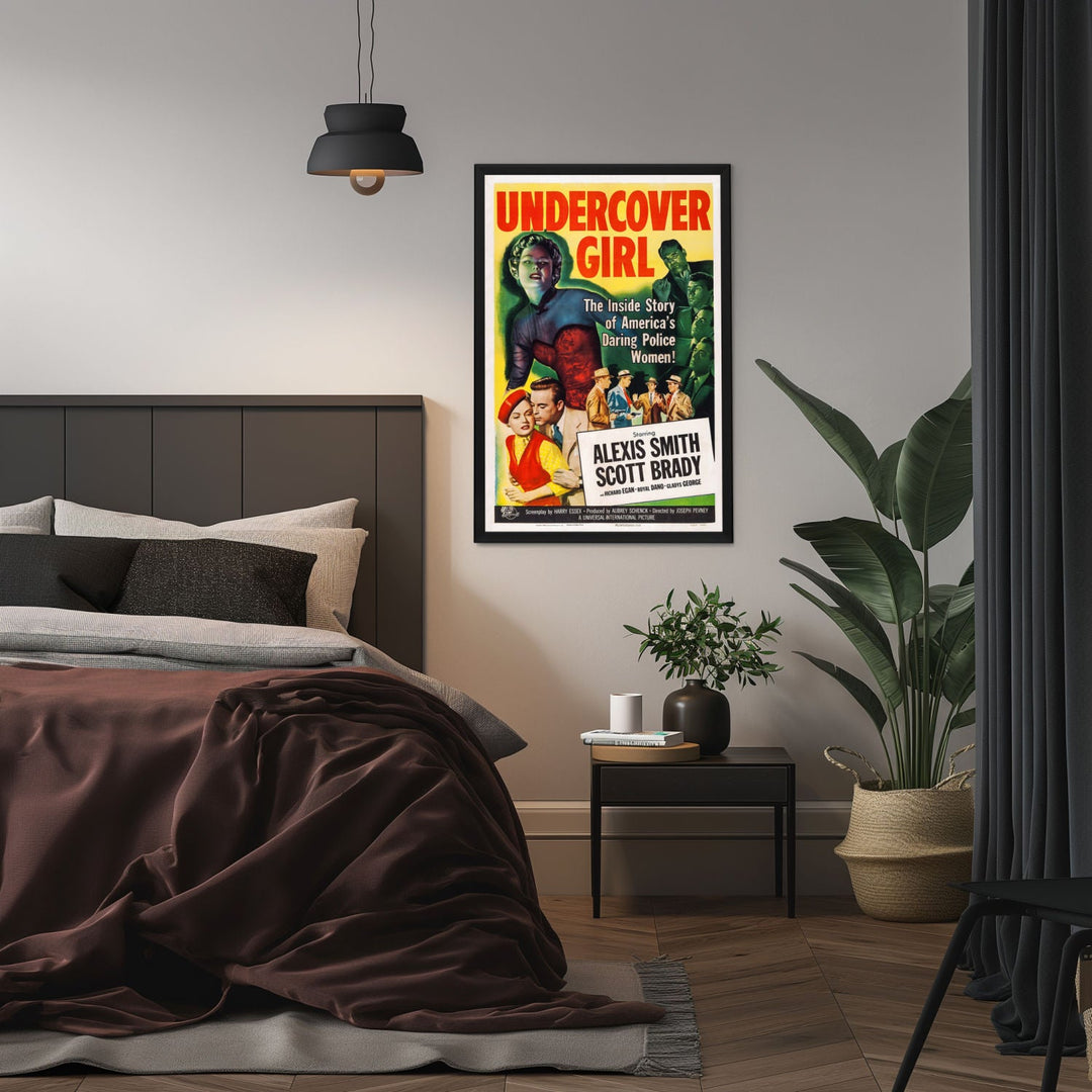 "Undercover Girl" (1950) Framed Movie Poster