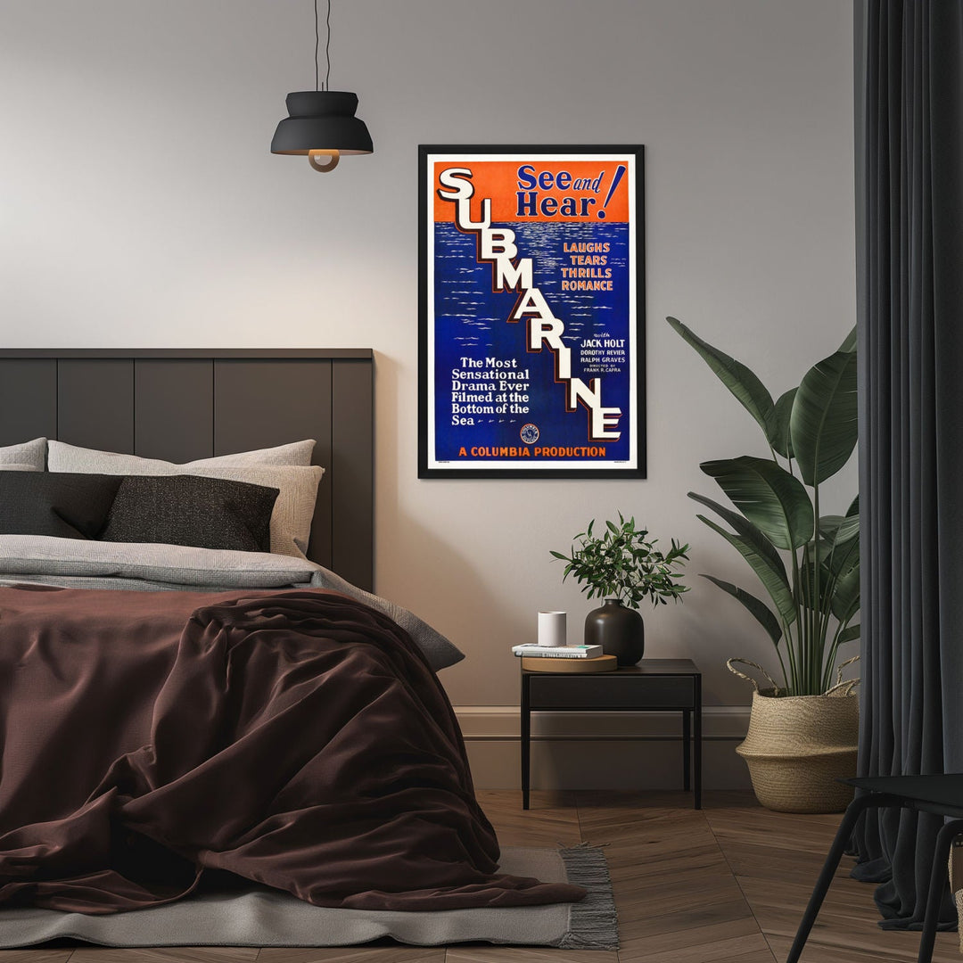 "Submarine" (1928) Framed Movie Poster