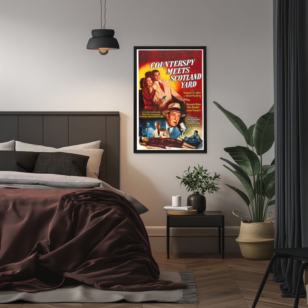 "Counterspy Meets Scotland Yard" (1950) Framed Movie Poster