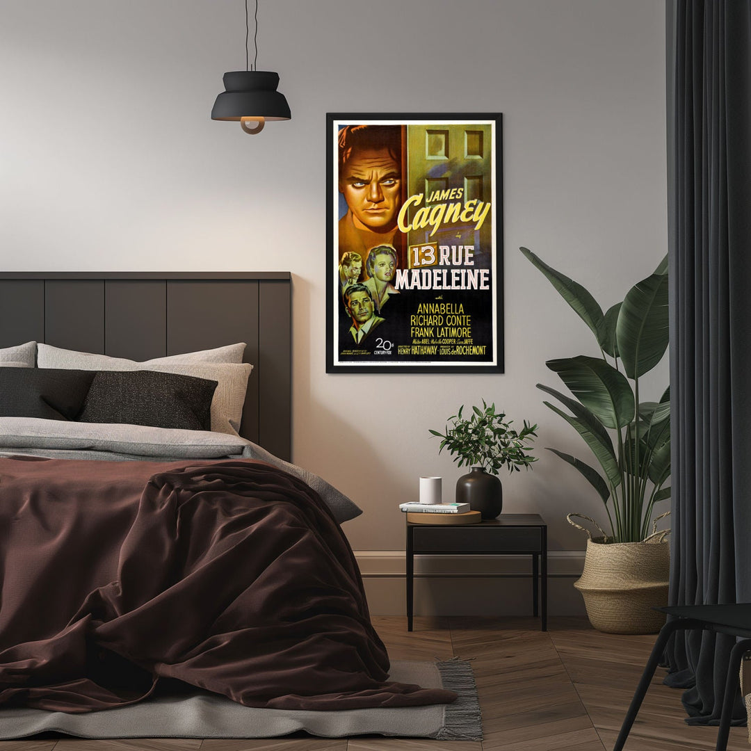 "13 Rue Madeleine" (1947) Framed Movie Poster
