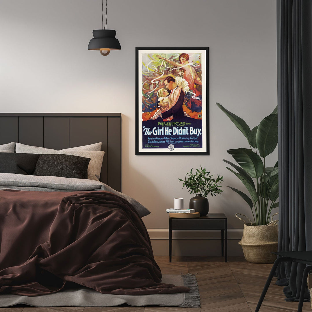"Girl He Didn't Buy" (1928) Framed Movie Poster