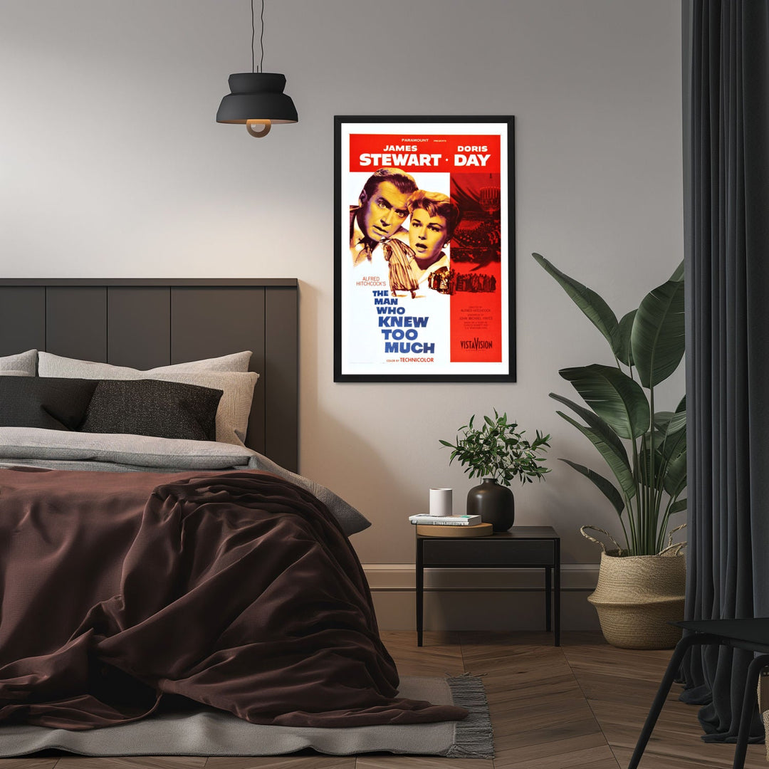 "Man Who Knew Too Much" (1956) Framed Movie Poster