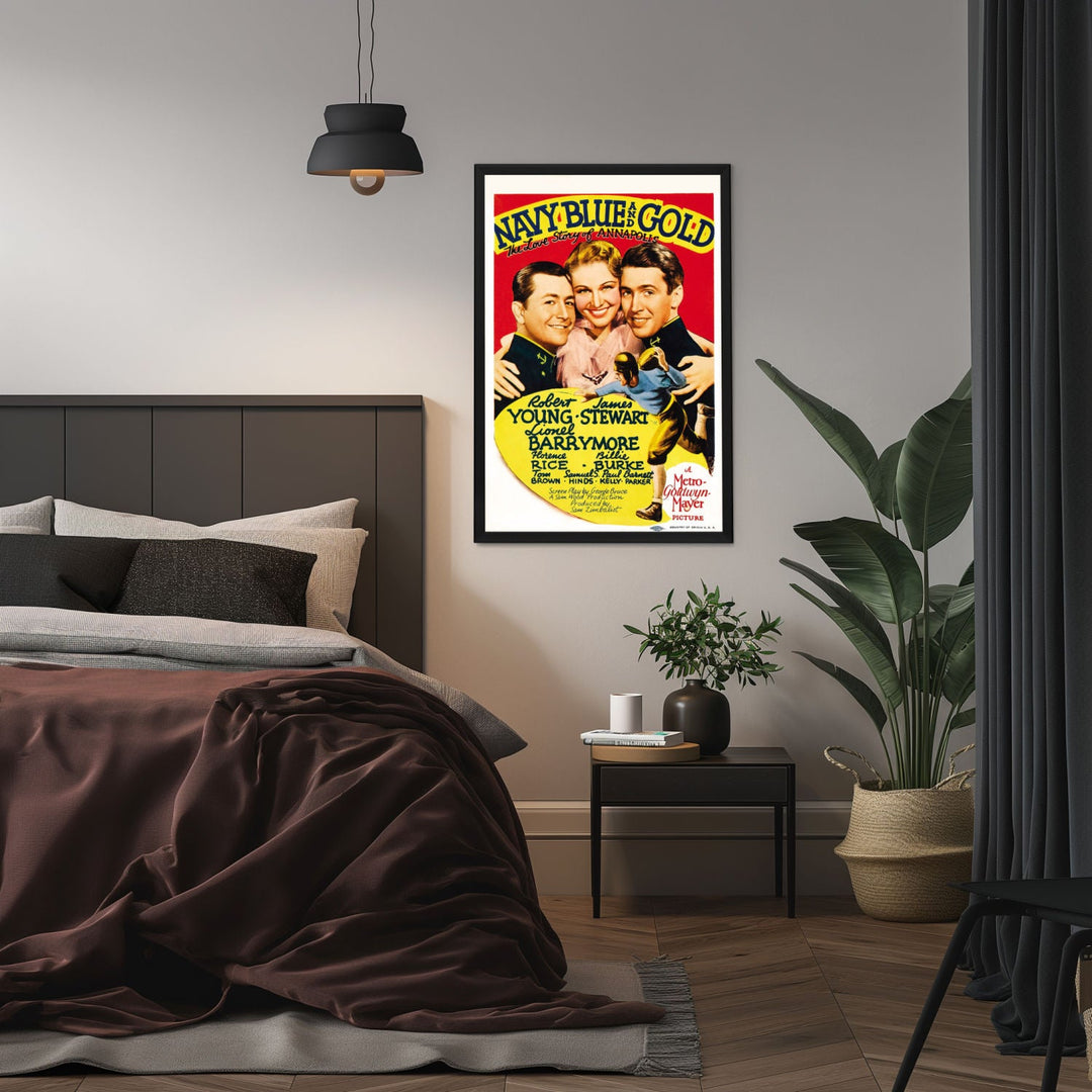 "Navy Blue And Gold" (1937) Framed Movie Poster