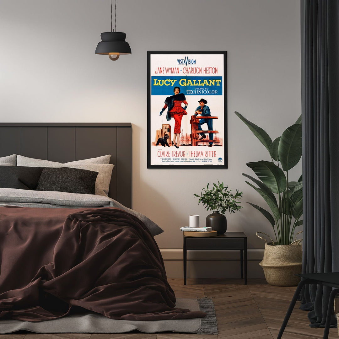 "Lucy Gallant" (1955) Framed Movie Poster