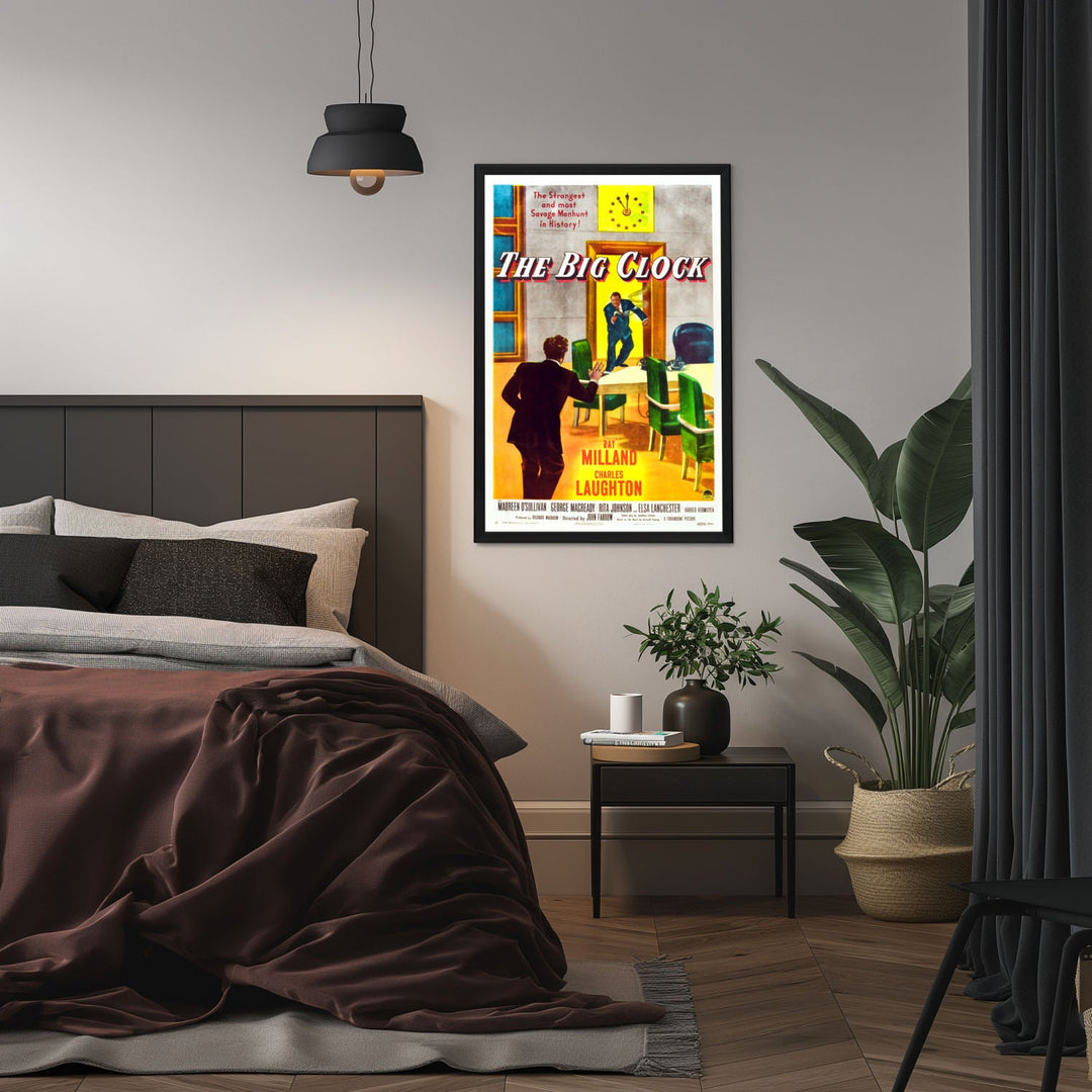 "Big Clock" (1948) Framed Movie Poster