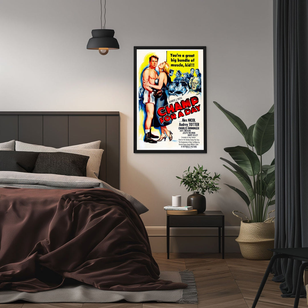 "Champ For A Day" (1953) Framed Movie Poster