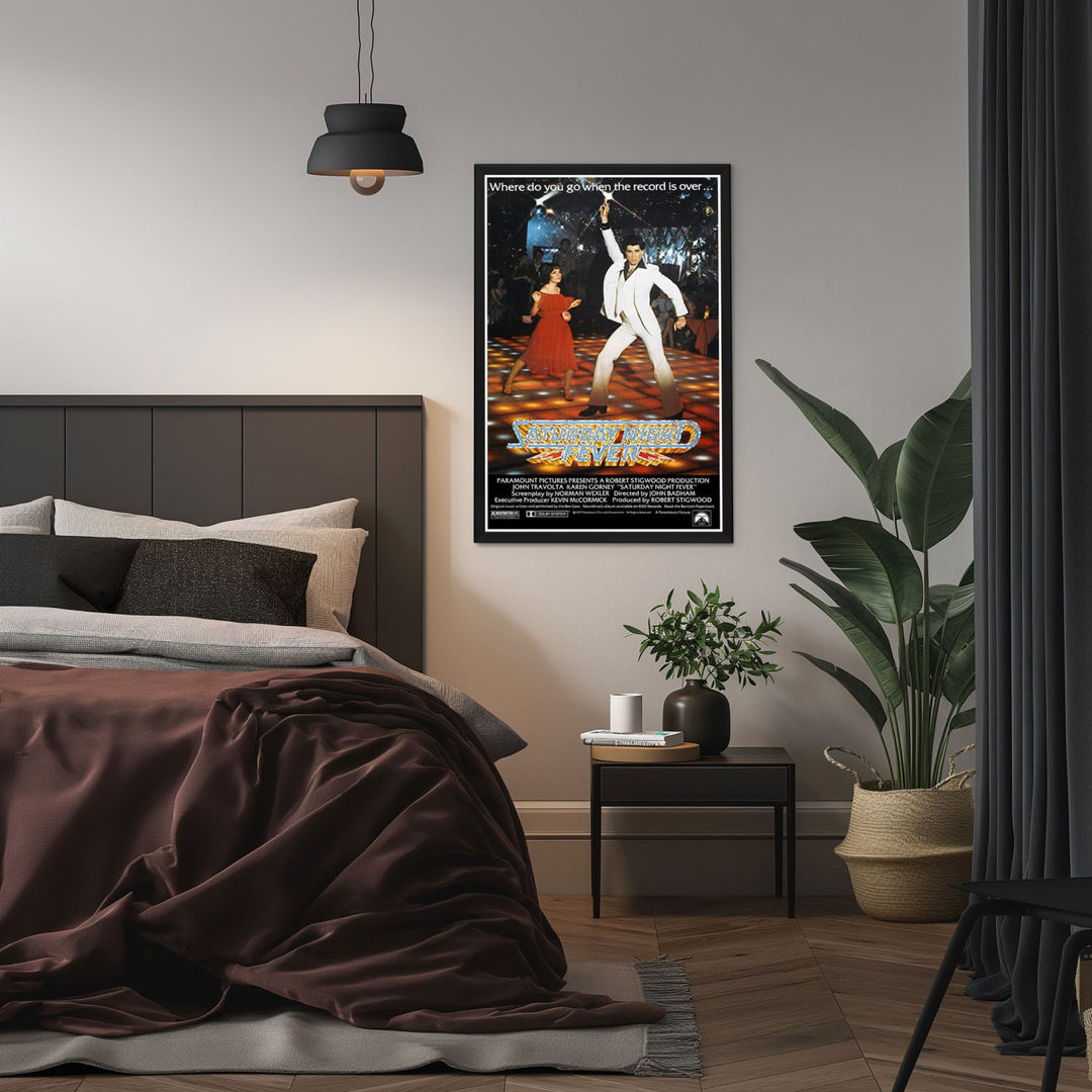 "Saturday Night Fever" (1977) Framed Movie Poster