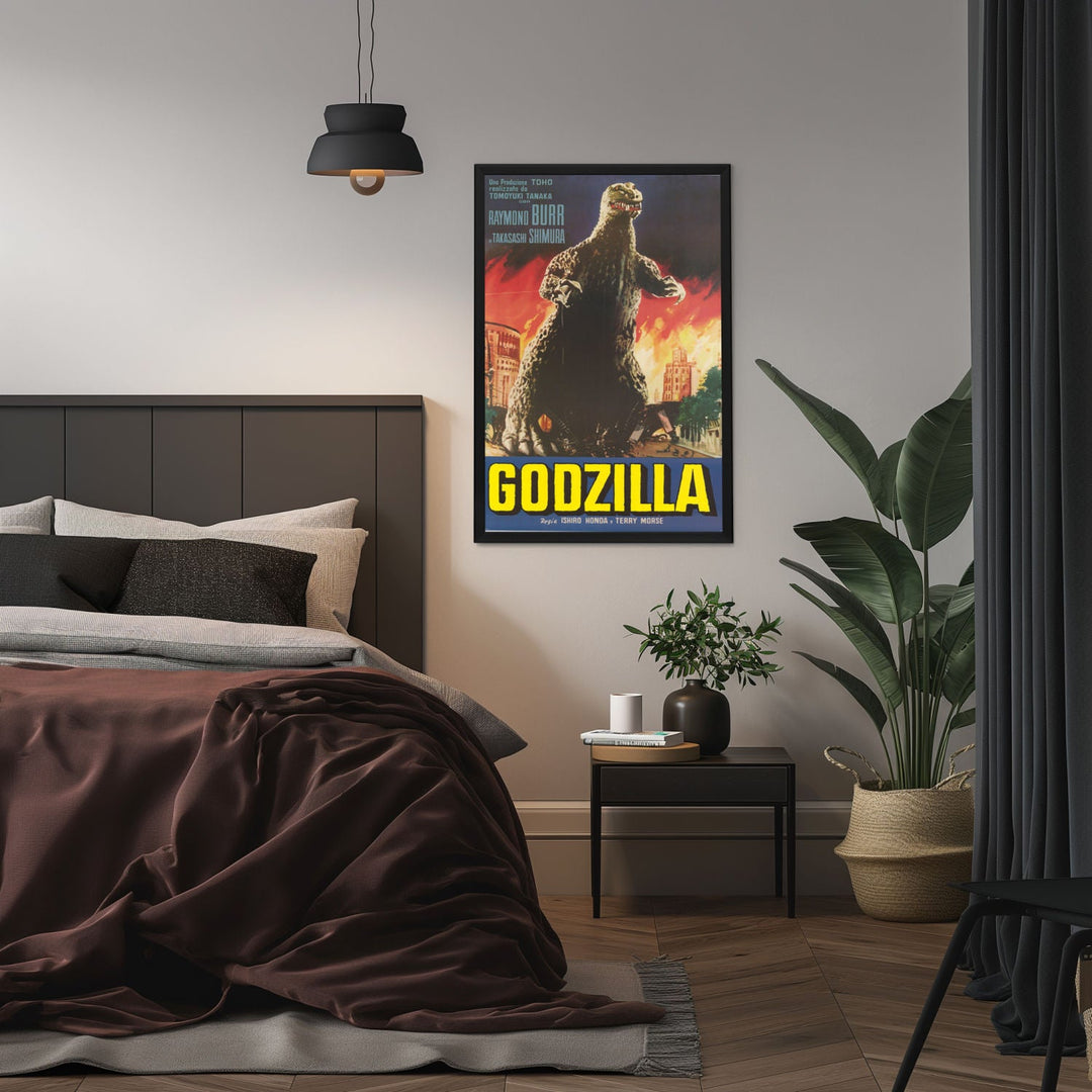 "Godzilla, King of the Monsters" (1956) Framed Movie Poster