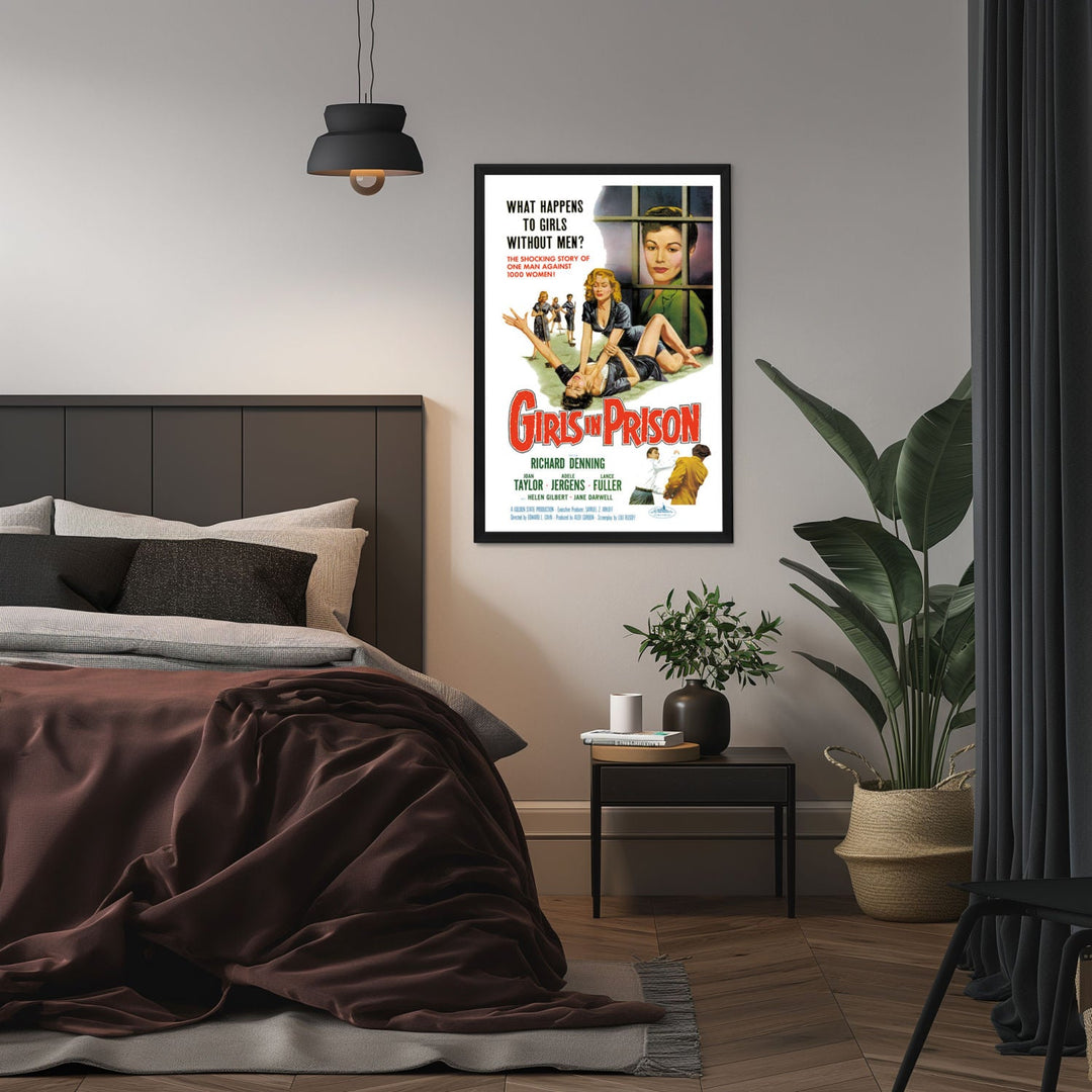 "Girls in Prison" (1956) Framed Movie Poster