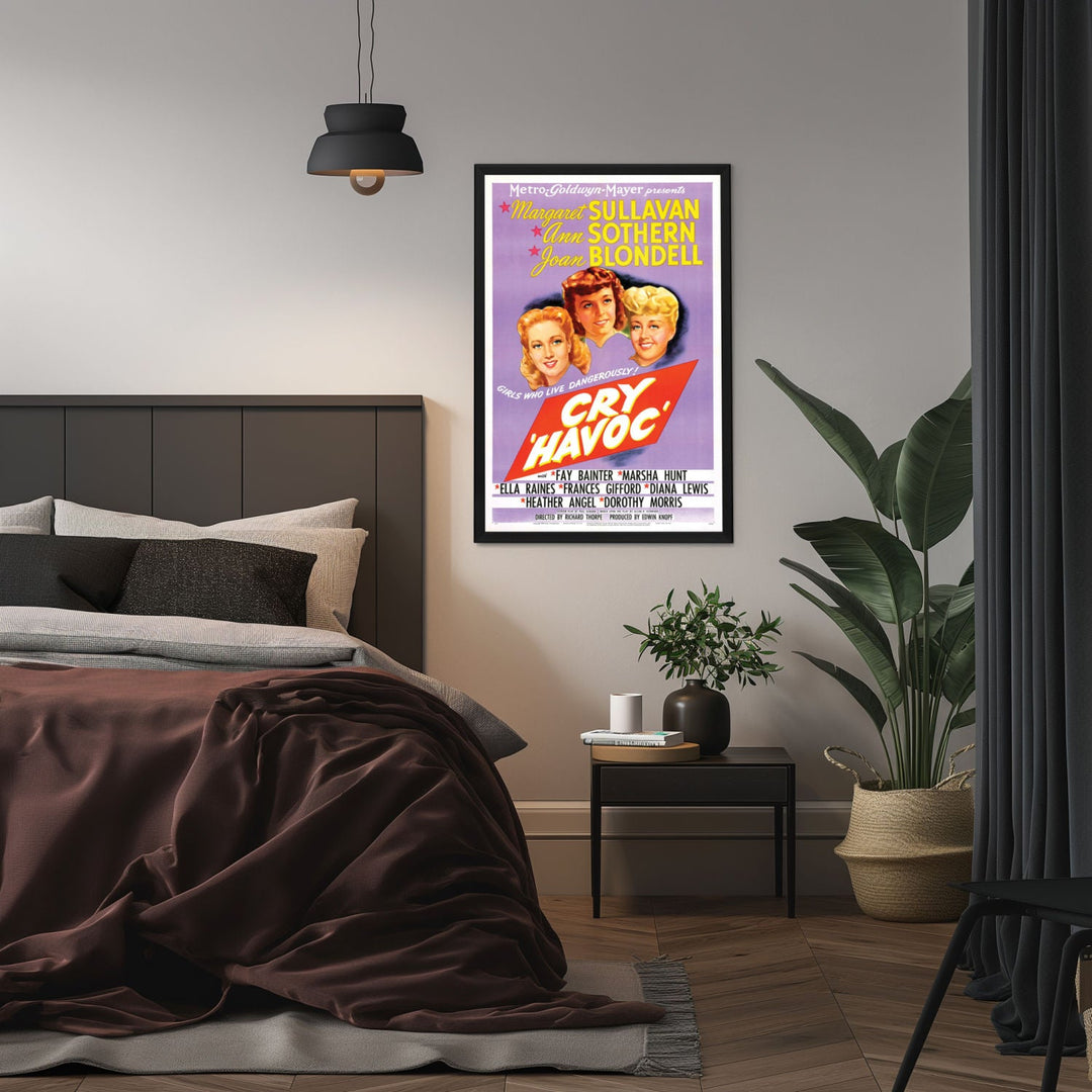 "Cry 'Havoc'" (1943) Framed Movie Poster