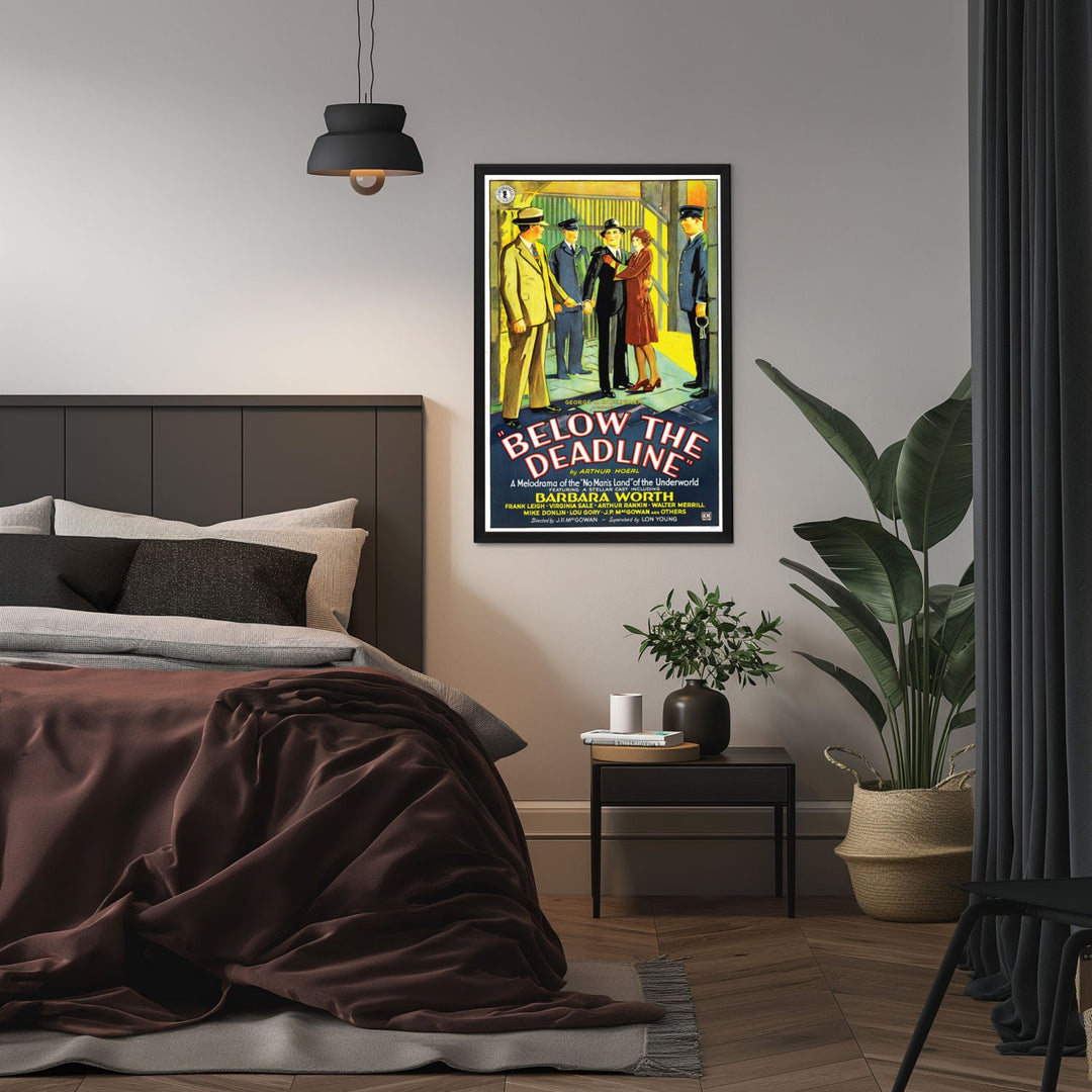 "Below The Deadline" (1929) Framed Movie Poster