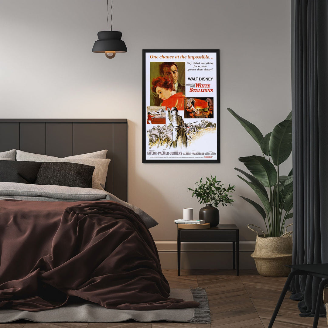 "Miracle Of The White Stallions" (1963) Framed Movie Poster