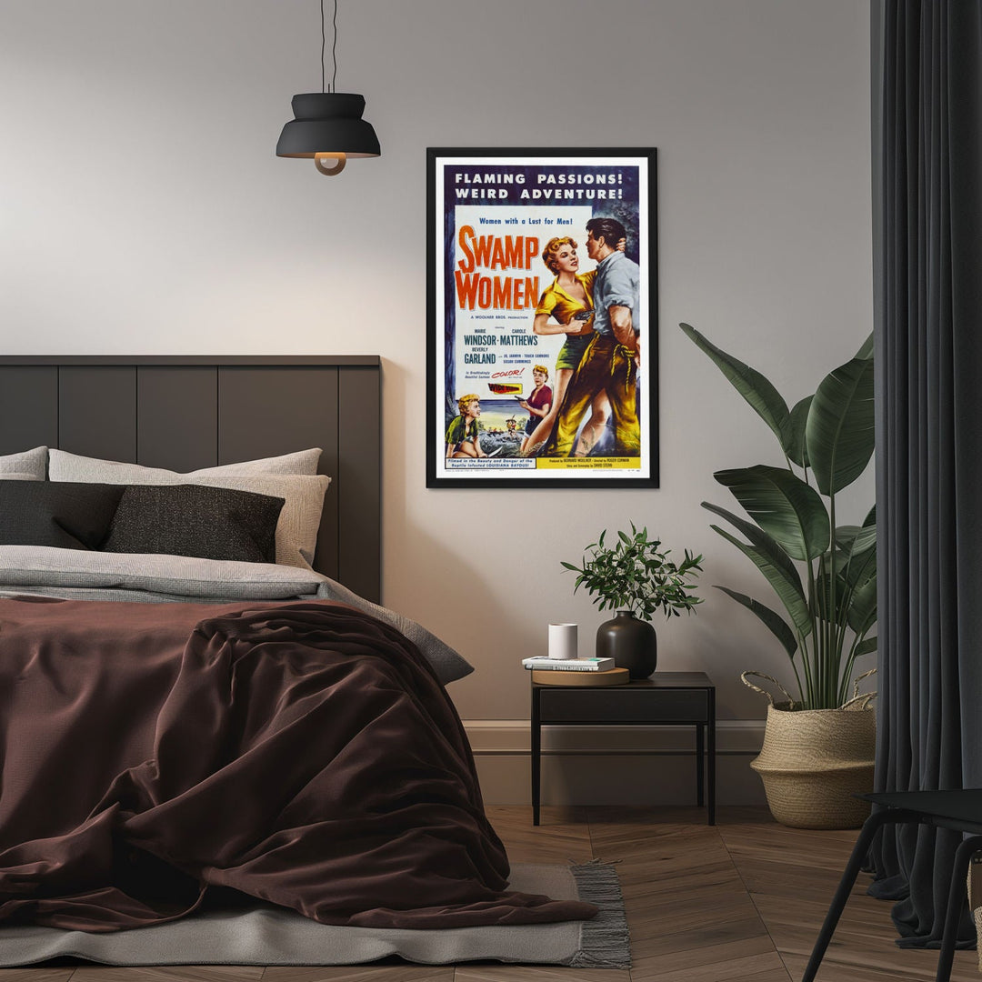 "Swamp Women" (1956) Framed Movie Poster