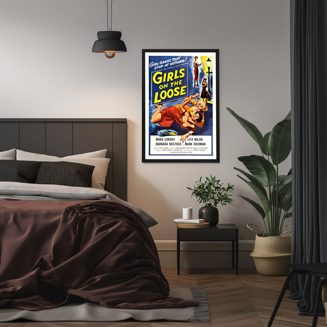 "Girls On The Loose" (1958) Framed Movie Poster