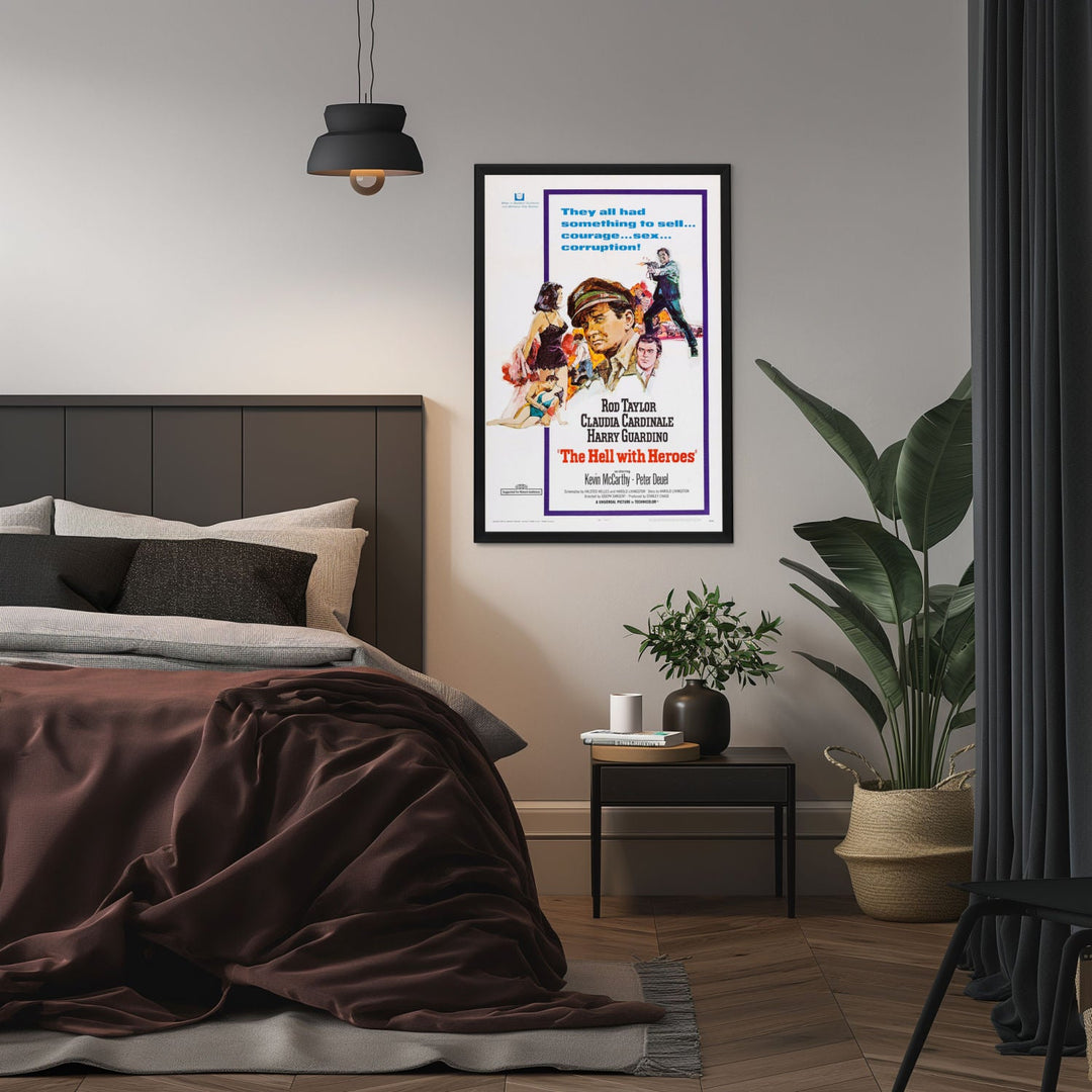"Hell With Heroes" (1968) Framed Movie Poster