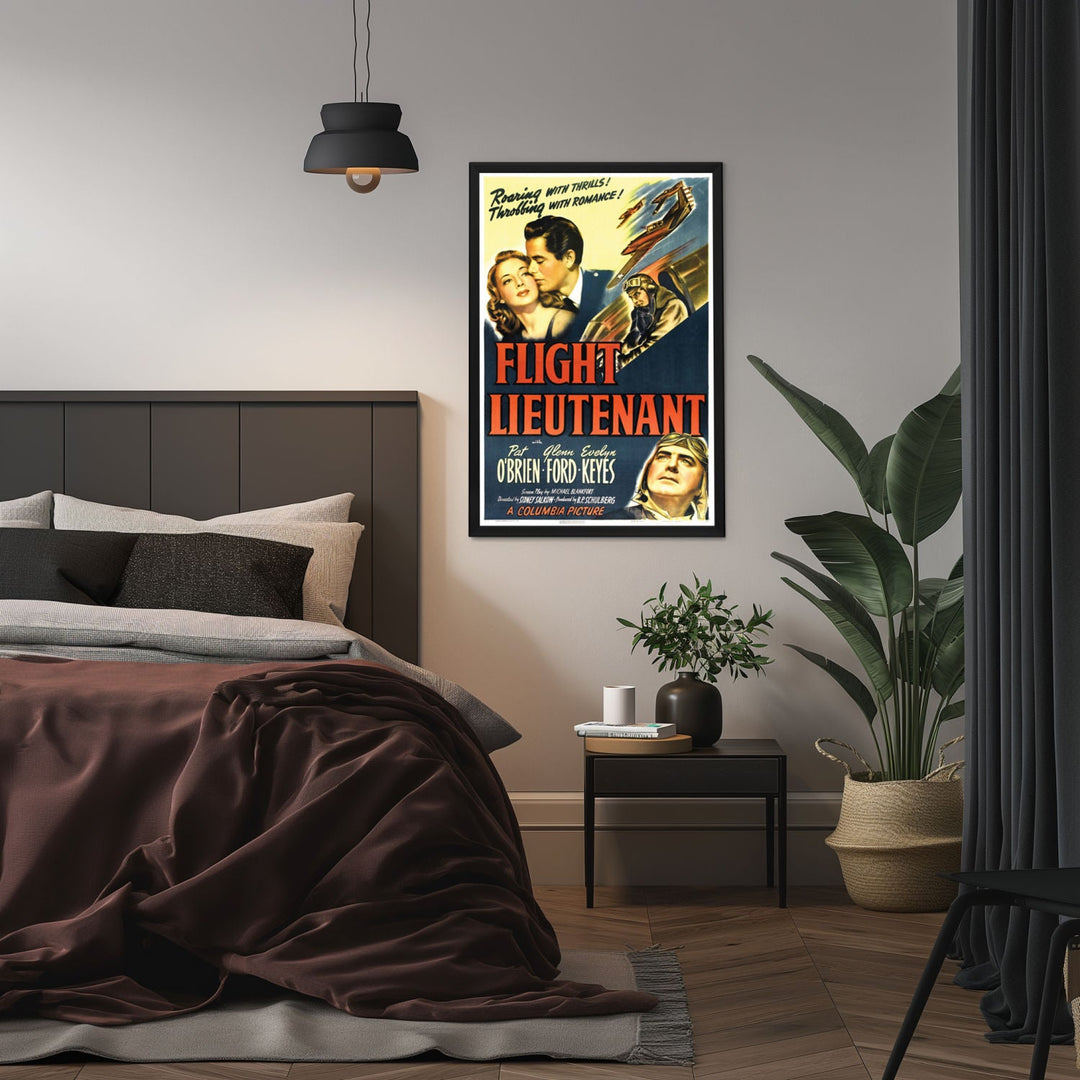 "Flight Lieutenant" (1942) Framed Movie Poster