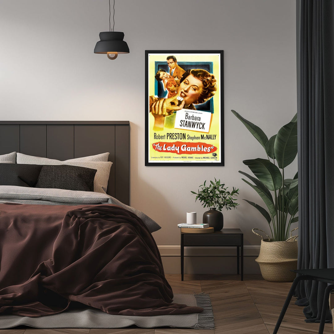 "Lady Gambles" (1949) Framed Movie Poster
