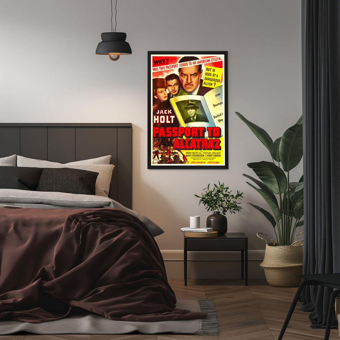 "Passport To Alcatraz" (1940) Framed Movie Poster