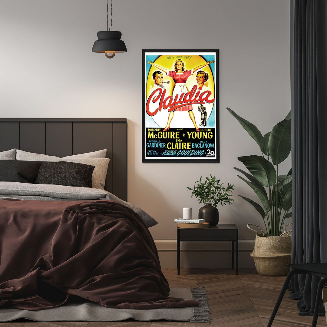 "Claudia" (1943) Framed Movie Poster