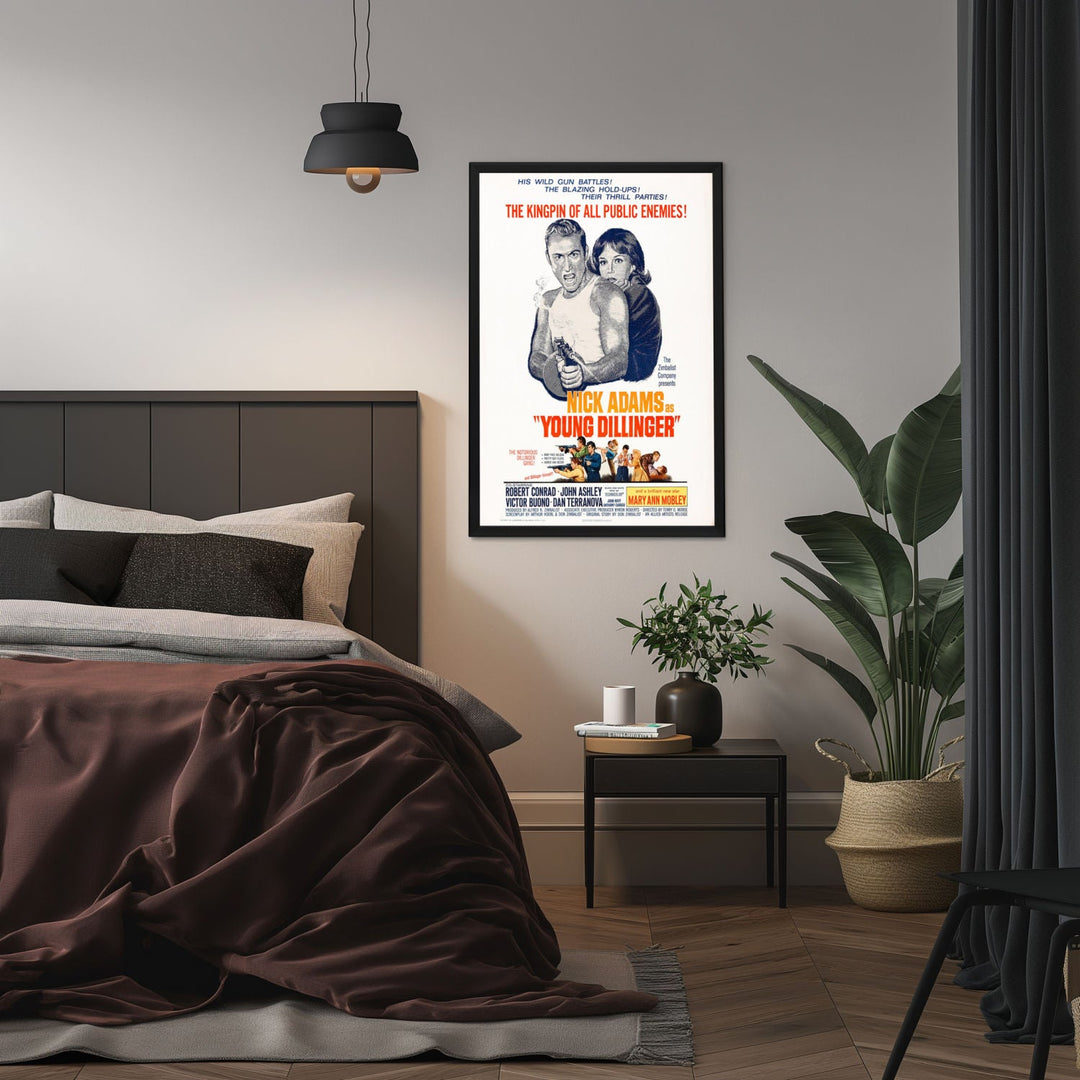 "Young Dillinger" (1965) Framed Movie Poster