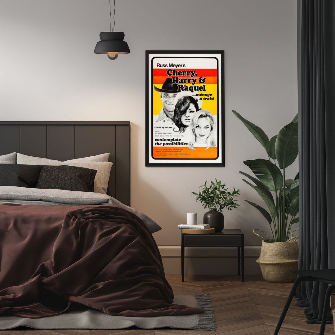 "Cherry, Harry & Raquel" (1970) Framed Movie Poster