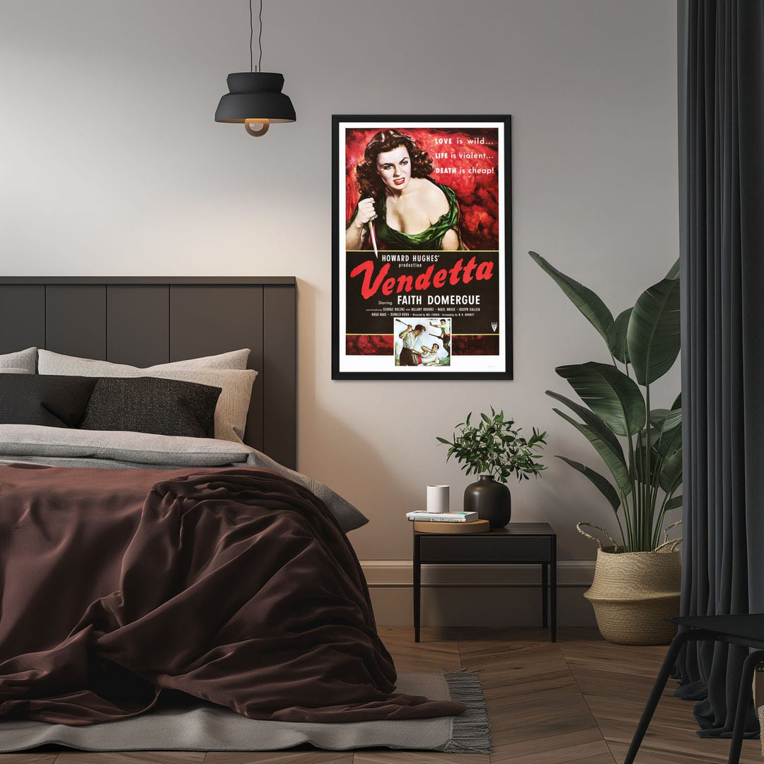 "Vendetta" (1950) Framed Movie Poster