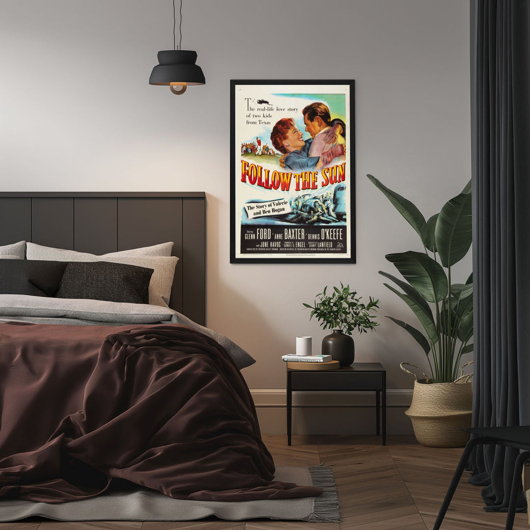 "Follow The Sun" (1951) Framed Movie Poster