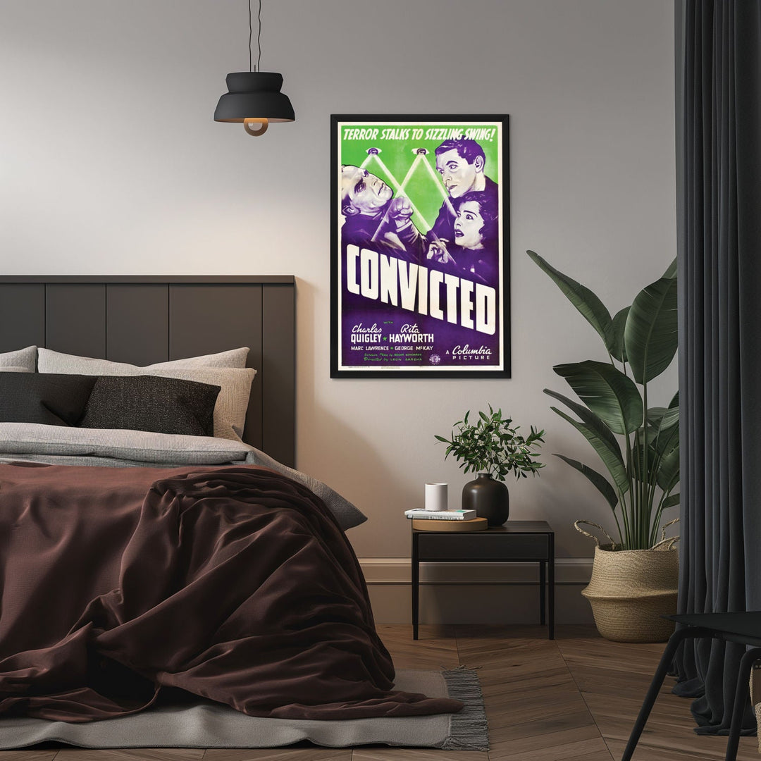 "Convicted" (1938) Framed Movie Poster