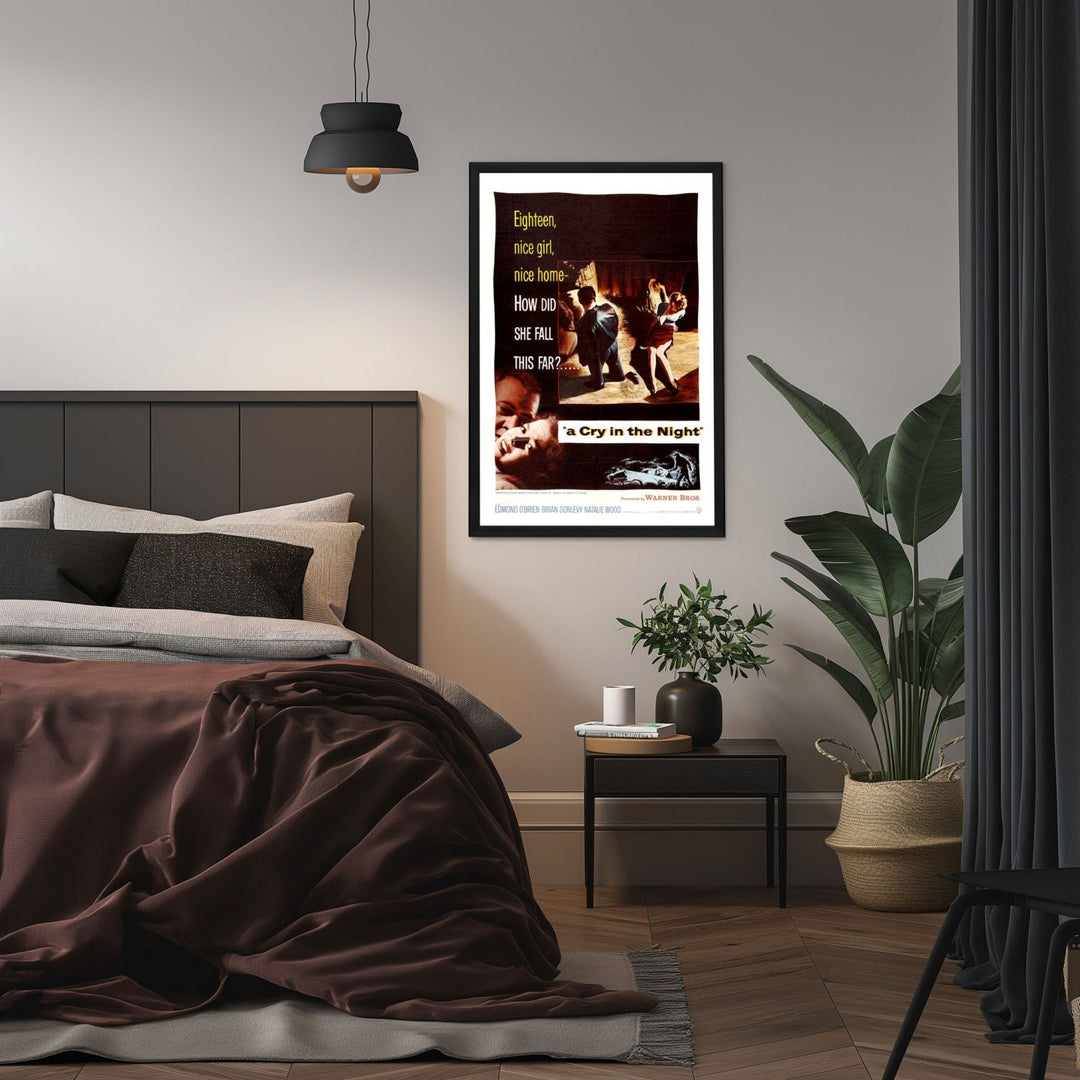 "Cry In The Night" (1956) Framed Movie Poster