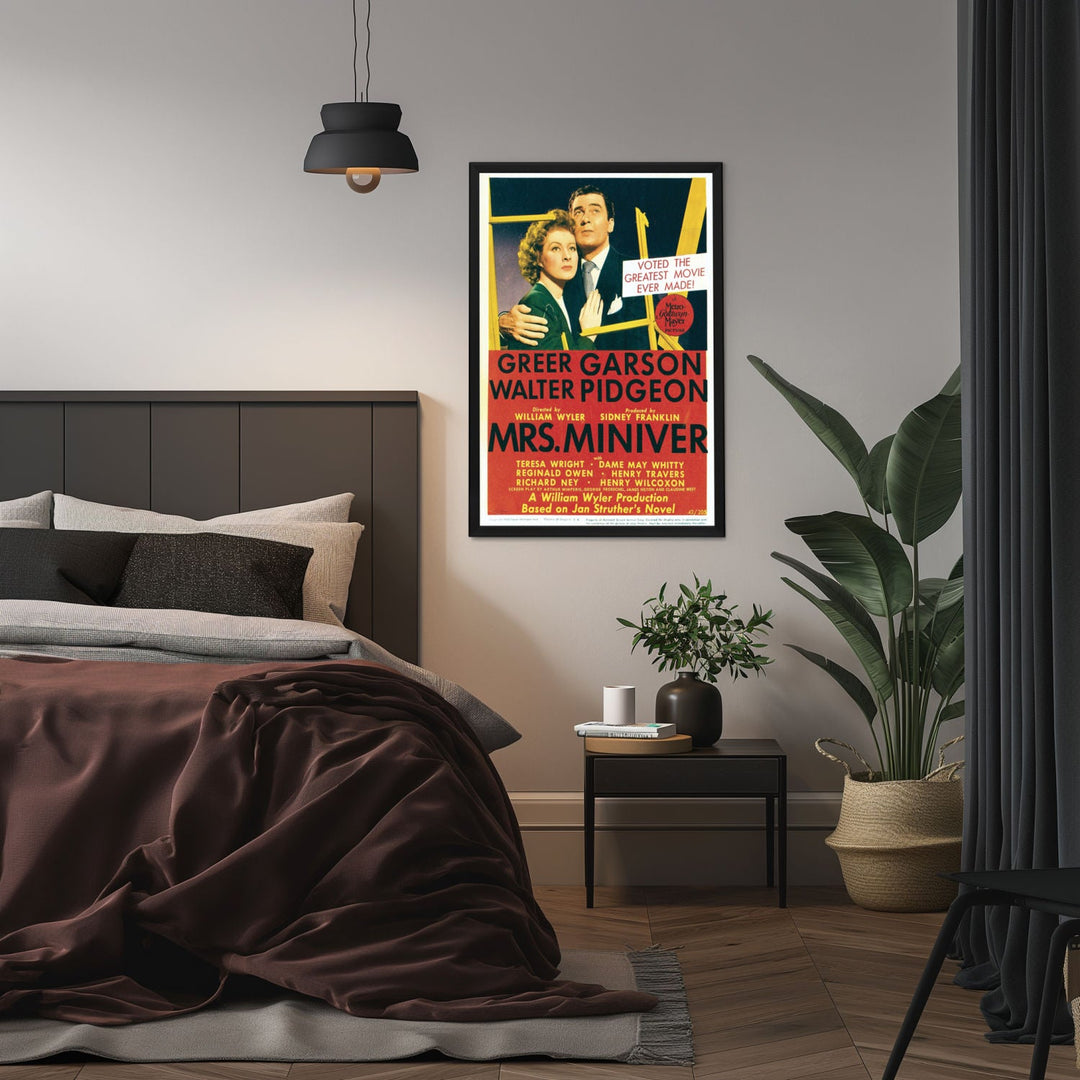 "Mrs. Miniver" (1942) Framed Movie Poster